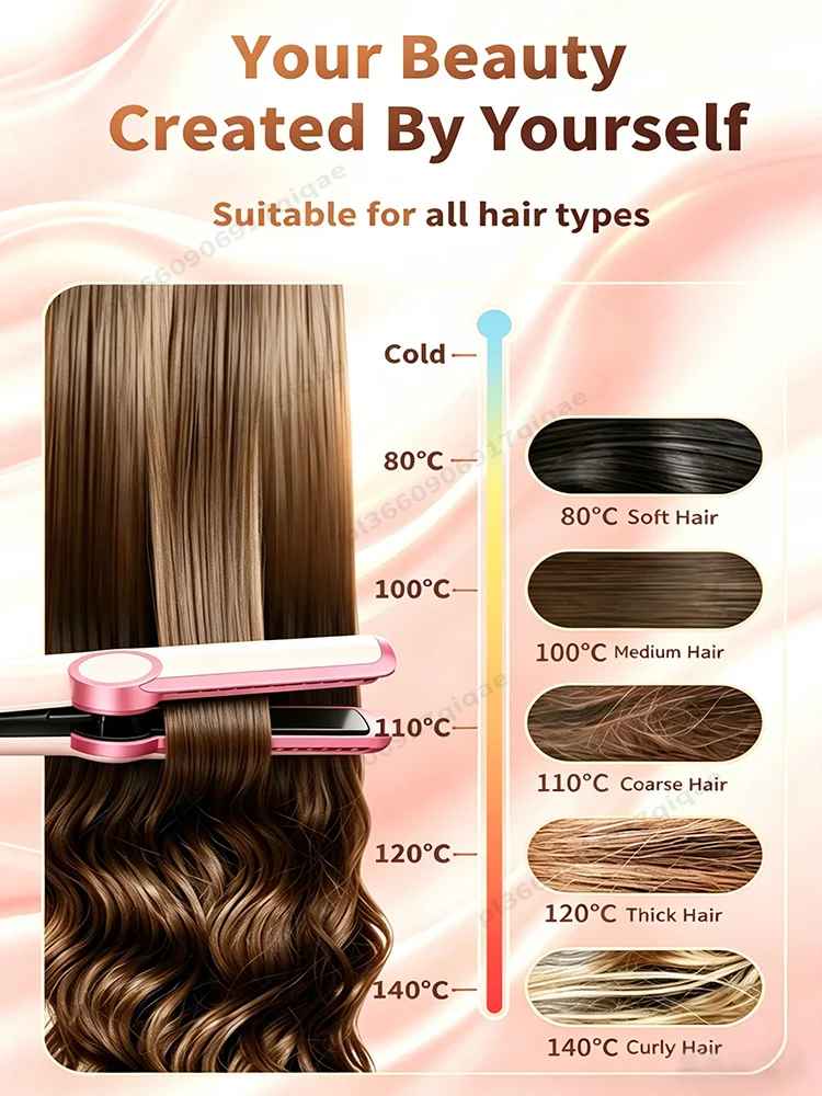 Piastra per capelli 2 in 1