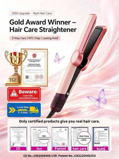 Piastra per capelli 2 in 1